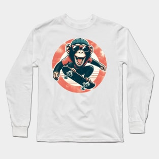 monkey skater Long Sleeve T-Shirt